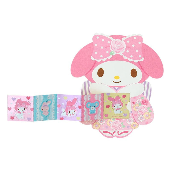 My Melody Enclosure Envelope 6-pc Set (Pink Kimono) Stationery Japan Original