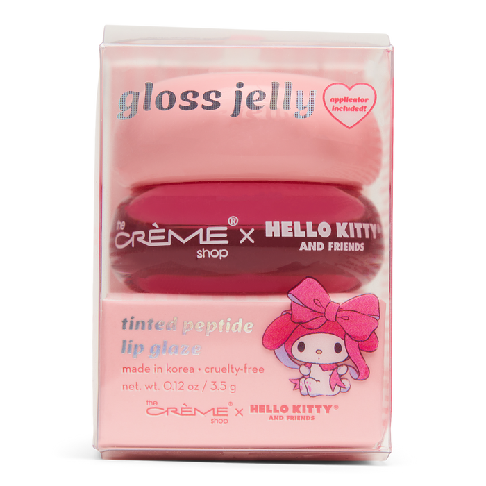My Melody x The Crème Shop Gloss Jelly Tinted Peptide Lip Glaze (Bubblegum) Beauty The Crème Shop