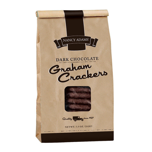 Nancy Adams Dark Chocolate Graham Crackers 7.5oz Bag - 12ct