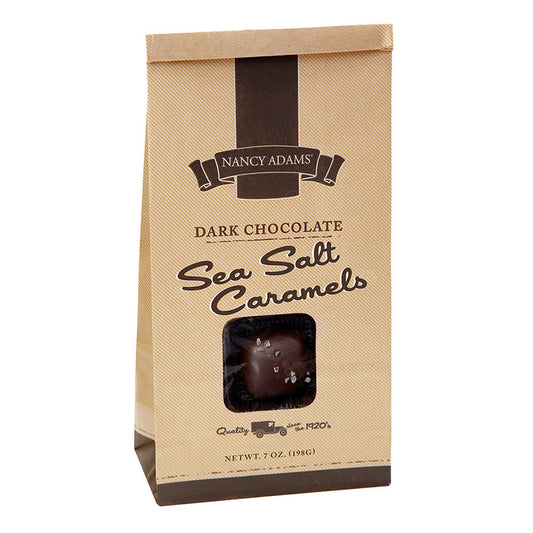 Nancy Adams Dark Chocolate Sea Salt Caramels 7oz Bag - 12ct
