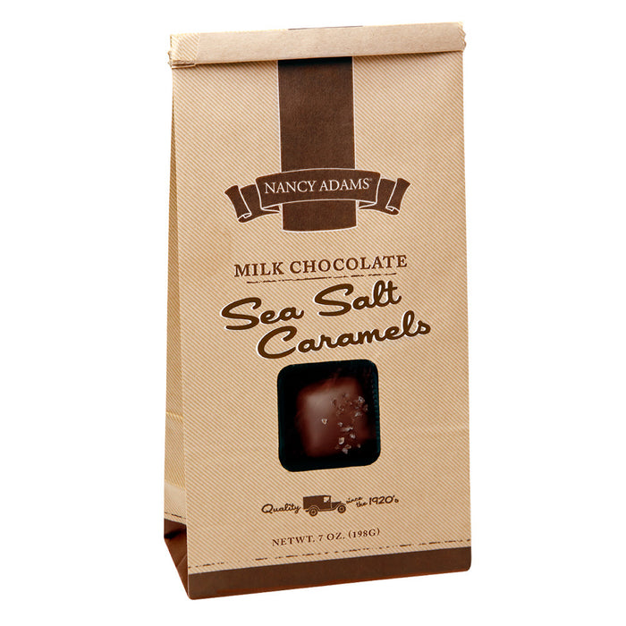 Nancy Adams Milk Chocolate Sea Salt Caramels 7oz Bag - 12ct