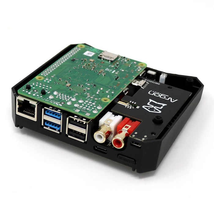 NanoSound ONE Raspberry Pi 4 Case with DAC + Remote [Discontinued] by Argon40 - The Pi Hut
