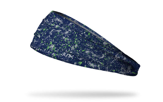 Navy Action Green Splatter Big Bang Lite Headband - View 1