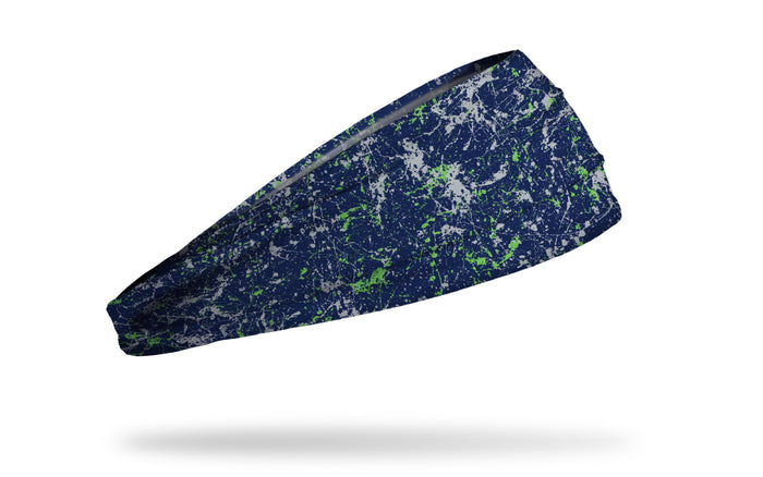 Navy Action Green Splatter Big Bang Lite Headband - View 2
