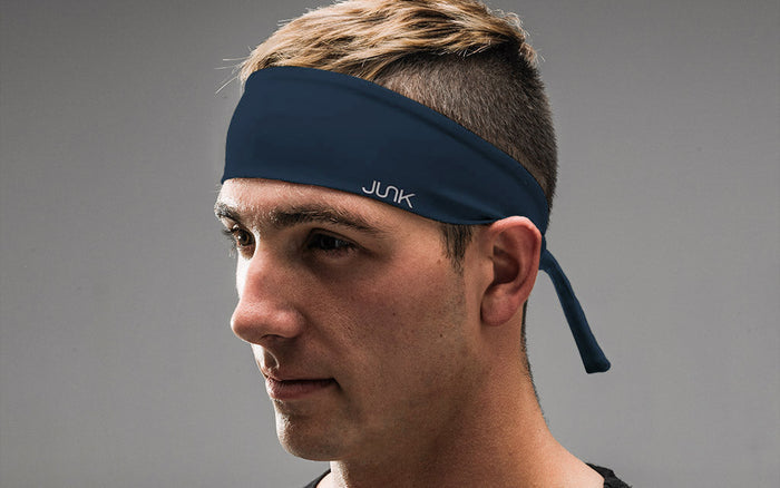 Navy Flex Tie Headband - View 4