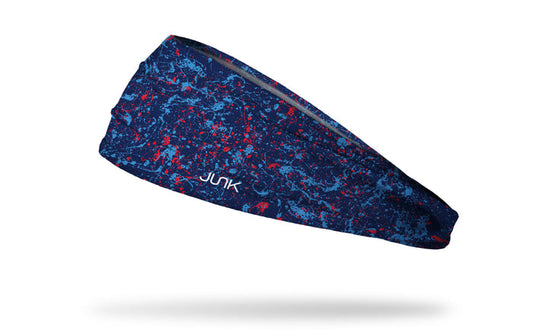 Navy Red Blue Splatter Big Bang Lite Headband - View 1