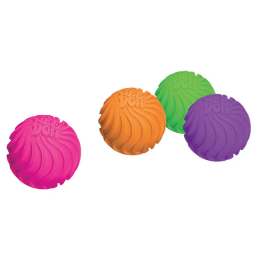 Nee Doh Teenie Singles RIPPLES 1 Inch Mini Squish Ball Fidget Toy - Assorted
