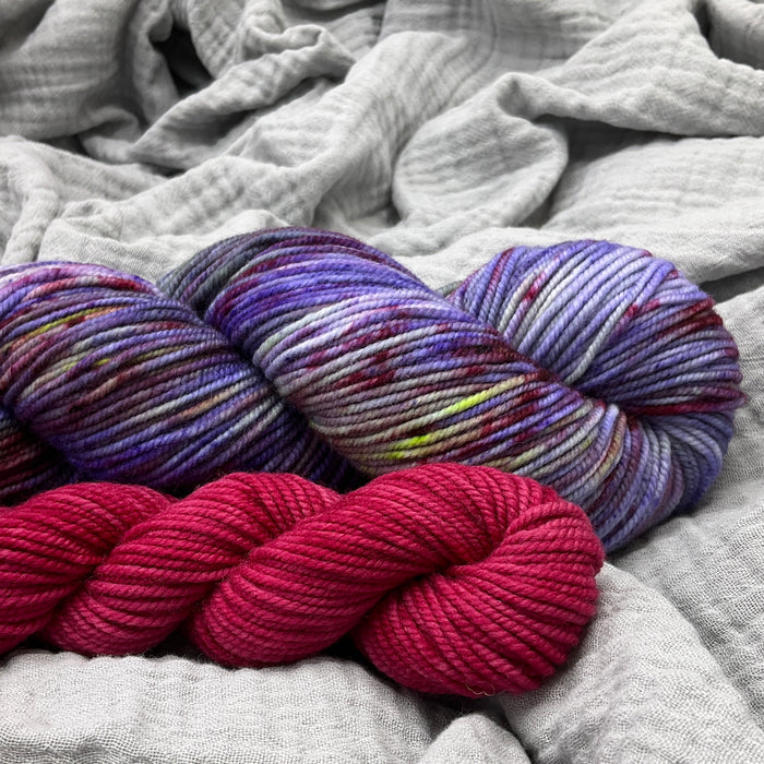 Night Bus + Amazed - Cashmino DK Sock Set for the 4 Hour Sock Pattern (sold separately)