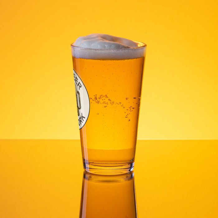 No Beer No Work Pint Glass