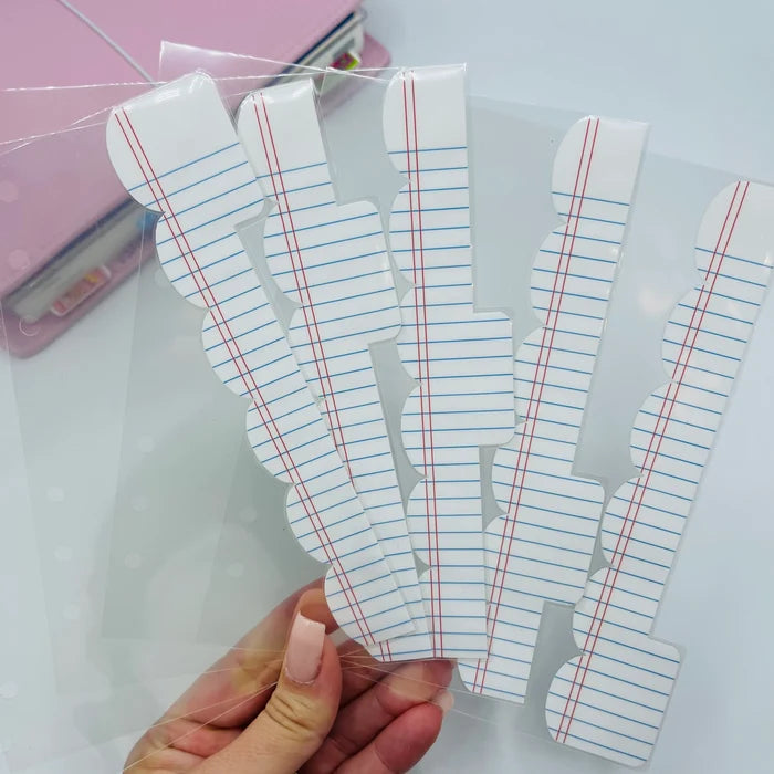 Notebook Paper Dividers - TOP TABS