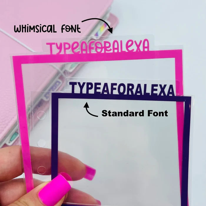 Notebook Paper Dividers - TOP TABS