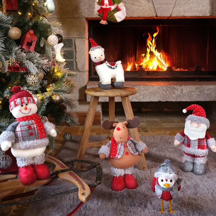 Objet en peluche Karaca Home Bonhomme de neige debout 34 cm
