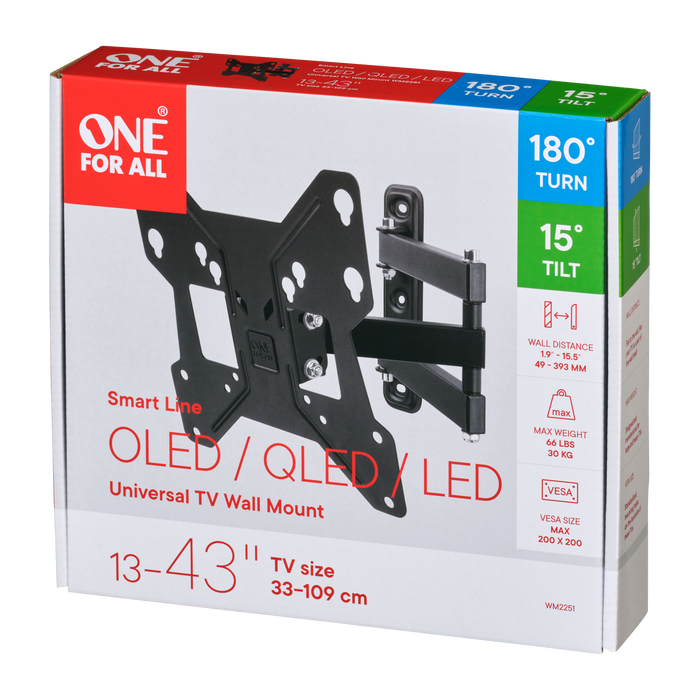 One For All TV Wall Mount for 13" - 43" TVs | WM2251