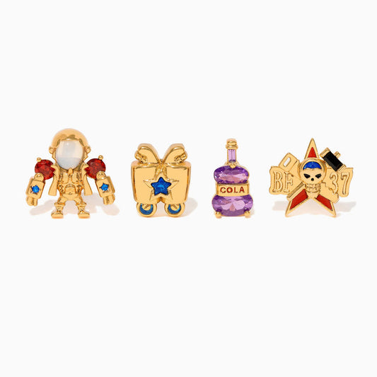 One Piece Franky Earring Set