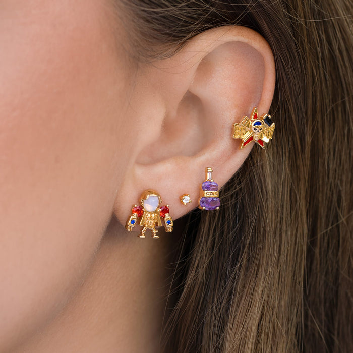 One Piece Franky Earring Set