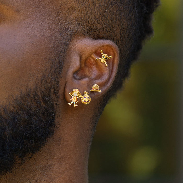 One Piece Monkey D. Luffy Earring Set