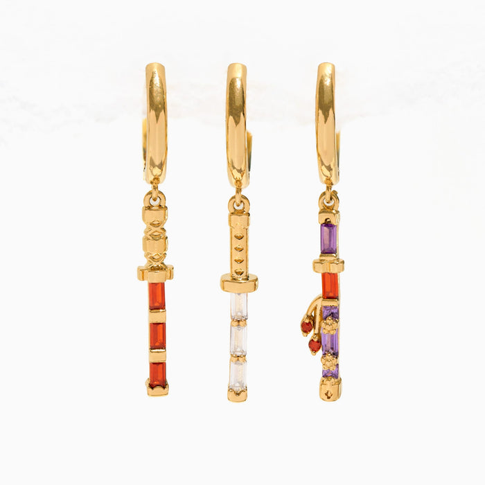 One Piece Three Sword Style Hoops