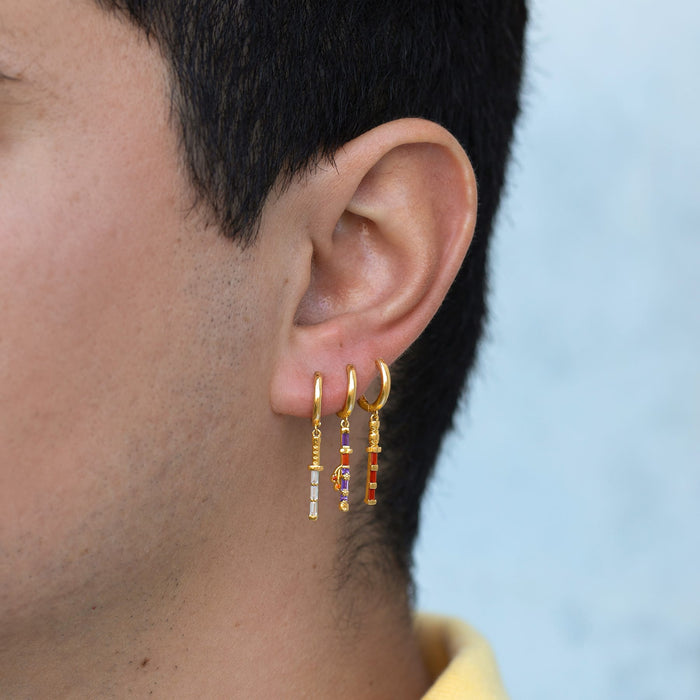 One Piece Three Sword Style Hoops