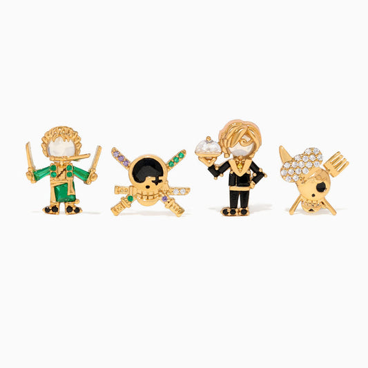 One Piece Zoro & Sanji Earring Set