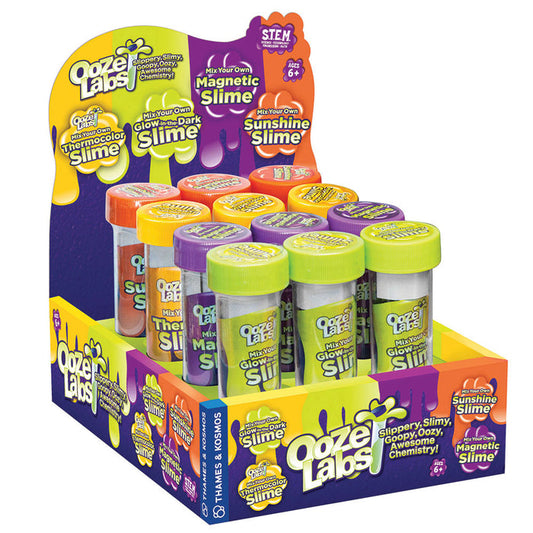Ooze Labs: Mix Your Own Slime Kits 12-Piece Gift Set STEM Thames & Kosmos
