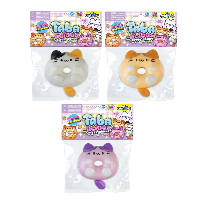 ORB Curiosities Taba-licious Kitty Donut Taba Squishy Sensory Toy - STYLES VARY
