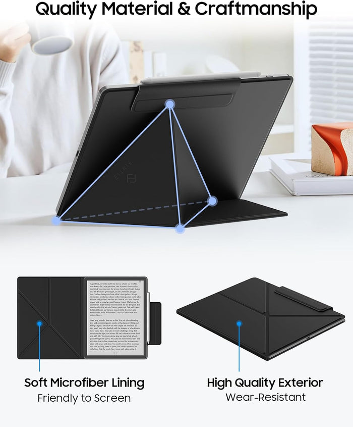 Origami Case for 11" Kindle Scribe 3rd Gen 2025, Detachable Magnetic Cover, Multi-Viewing Stand Angles | Fintie