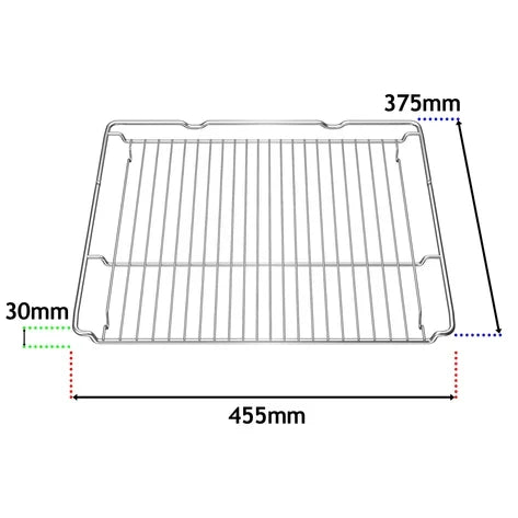 Oven Shelf Wire Rack for Bosch HBA HBG HEA HET HRG MBA 577170 Series Cooker (455 x 375 x 30mm)
