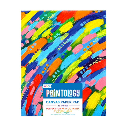 Front of OOLY Paintology Canvas Paper Pad