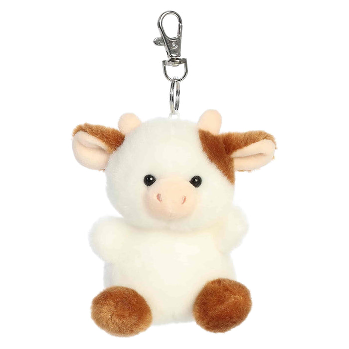 Palm Pals 4 Inch Caroline the Brown Cow Plush Clip