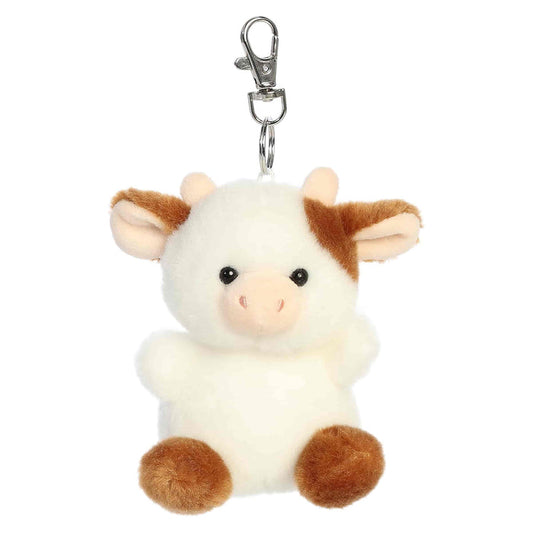 Palm Pals 4 Inch Caroline the Brown Cow Plush Clip