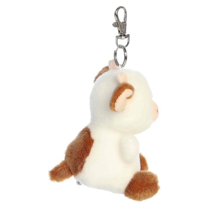 Palm Pals 4 Inch Caroline the Brown Cow Plush Clip