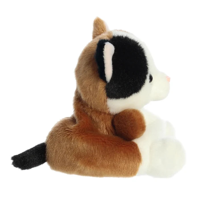 Palm Pals 5 Inch Peebs the Calico Cat Plush Toy - Owl & Goose Gifts