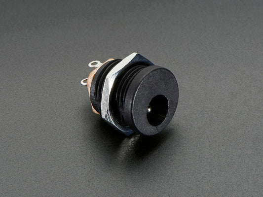 Panel Mount 2.1mm DC barrel jack by The Pi Hut - The Pi Hut