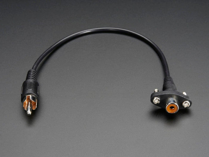 Panel Mount RCA (Composite Video, Audio) Cable [discontinued] by The Pi Hut - The Pi Hut