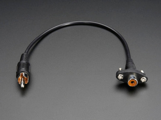 Panel Mount RCA (Composite Video, Audio) Cable [discontinued] by The Pi Hut - The Pi Hut