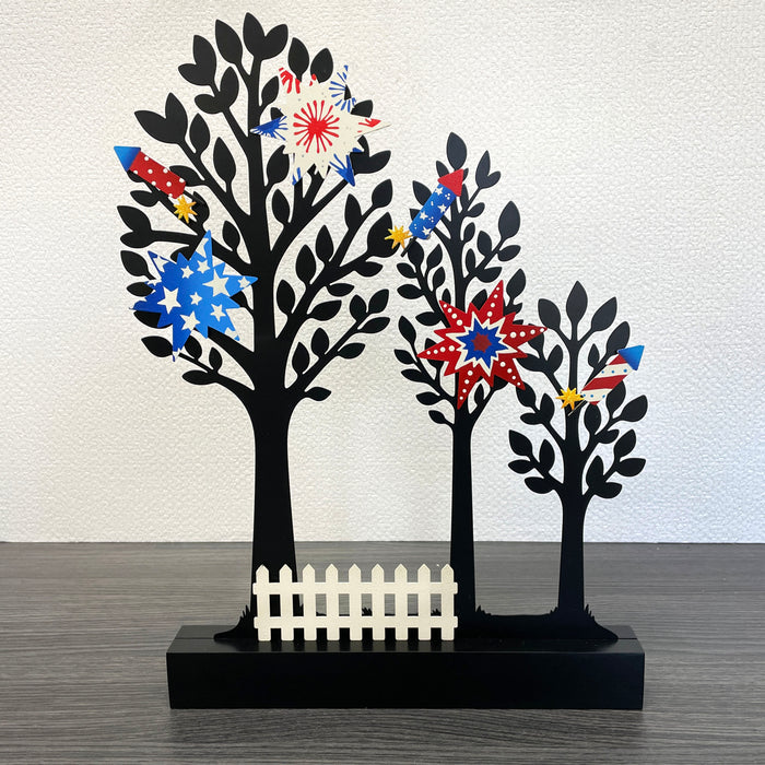 Patriotic Star Mini Art Pop Magnets S/3