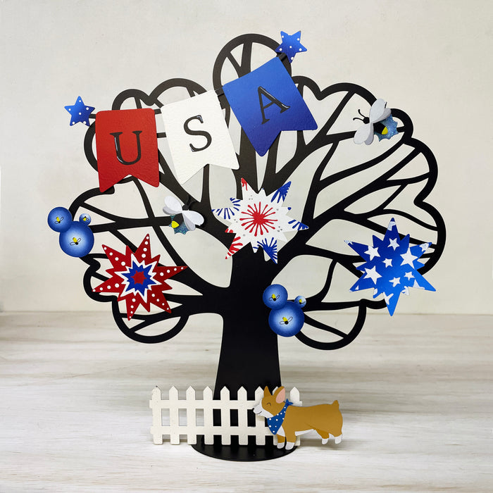 Patriotic Star Mini Art Pop Magnets S/3