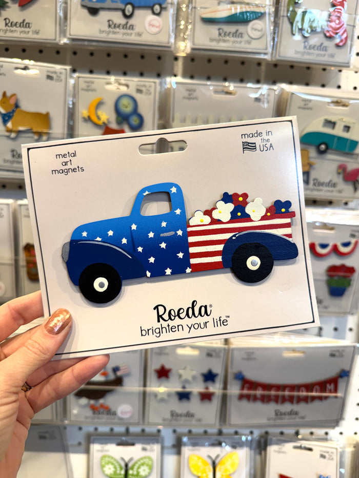 Patriotic Truck Magnet