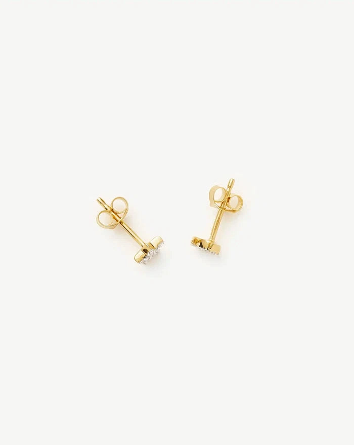 Pave Star Moon Stud Earrings Earrings Missoma
