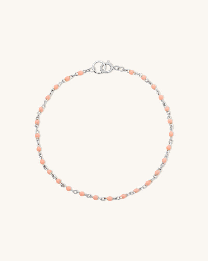 Peach Fuzz Candy Chain Bracelet
