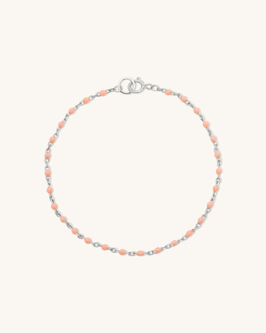 Peach Fuzz Candy Chain Bracelet