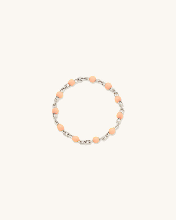 Peach Fuzz Candy Chain Ring