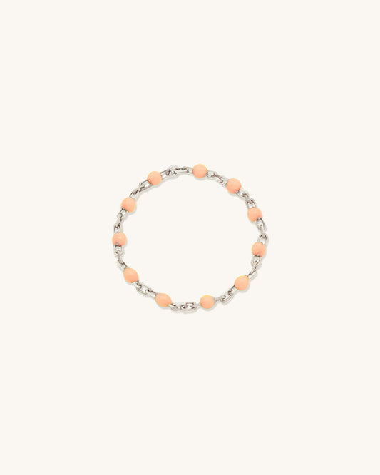 Peach Fuzz Candy Chain Ring