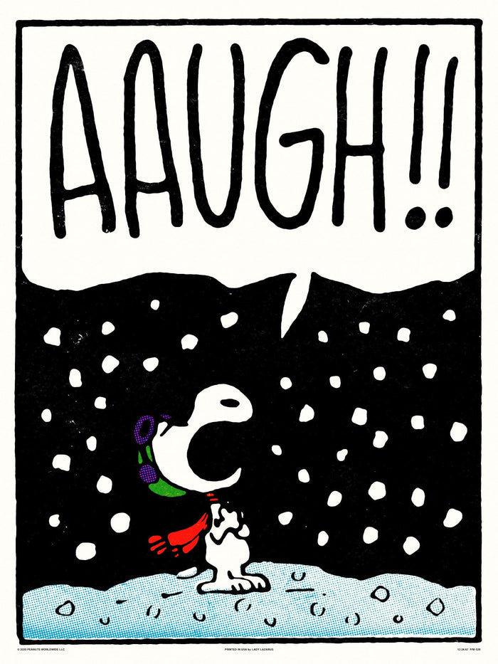 Peanuts Aaugh Poster