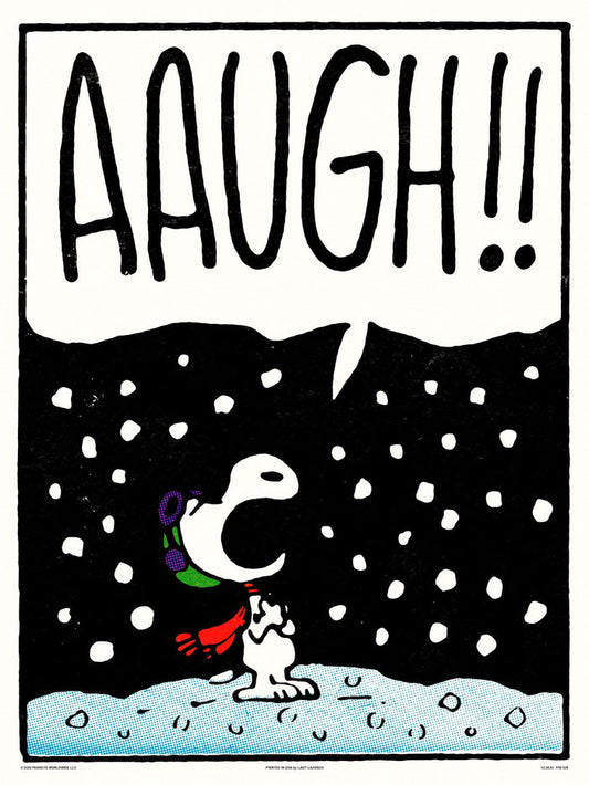 Peanuts Aaugh Poster