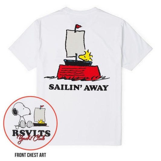 RSVLTS Peanuts Crewneck T-shirt Peanuts "Sailin' Away" – Crewneck Tee Peanuts "Sailin' Away" – Crewneck Tee