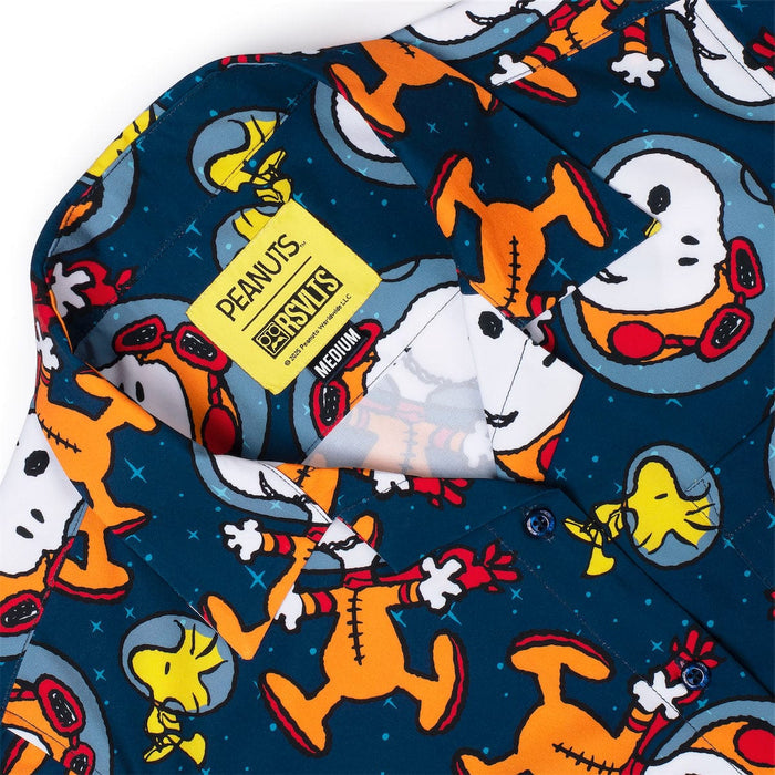 RSVLTS Peanuts Women's Short Sleeve Shirt Peanuts "Snoopy in Space" – Women's KUNUFLEX Short Sleeve Shirt Peanuts "Snoopy in Space" – Women's KUNUFLEX Short Sleeve Shirt