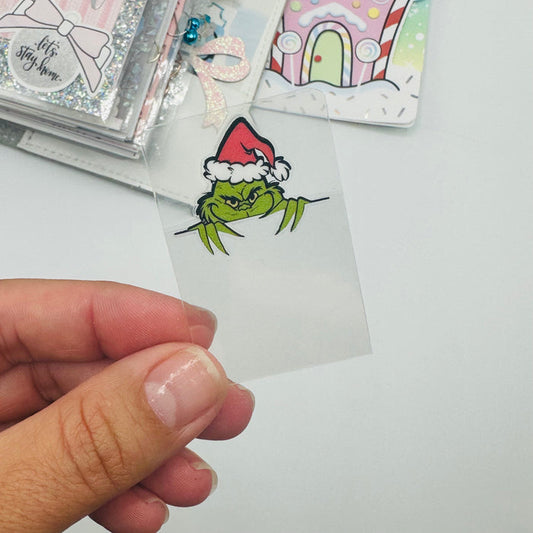 Peeking Grinch Mini Tab