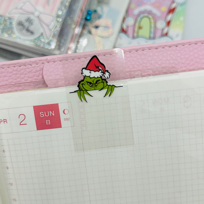 Peeking Grinch Mini Tab