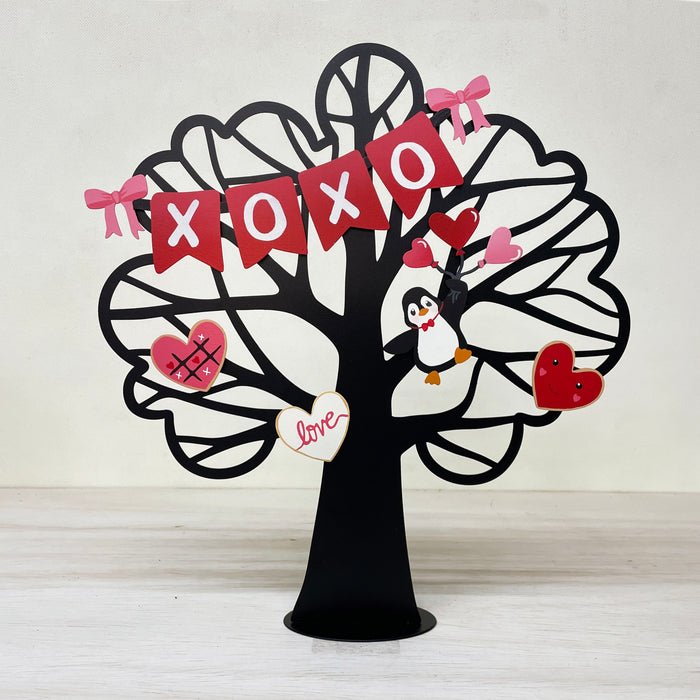 Penguin w/ Heart Balloons Magnet